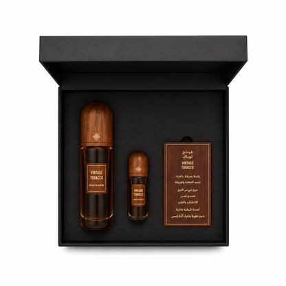 Ibrahim Al Qurashi Vintage Tobacco – Coffret Extrait de Parfum Homme et Femme