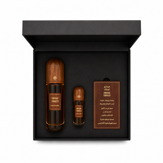 Ibrahim Al Qurashi Vintage Tobacco – Coffret Extrait de Parfum Homme et Femme