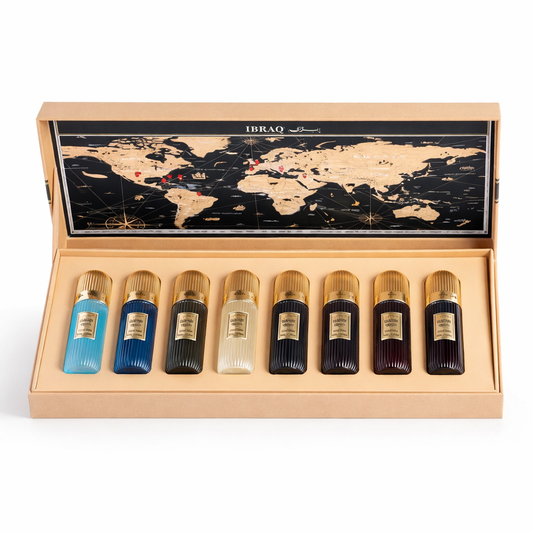 Coffret IBRAQ – Tobacco Collection  Extraits de Parfum 20 ml x 9 – Ibrahim Al Qurashi